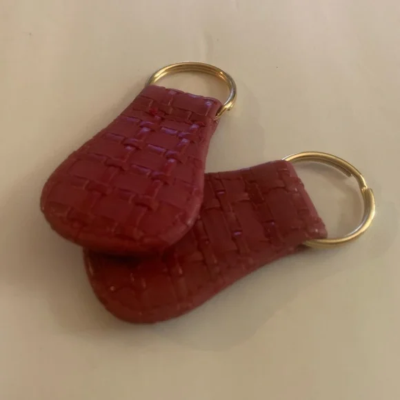 Longaberger basket weave lot of 2 keychain new - Picture 5 of 6
